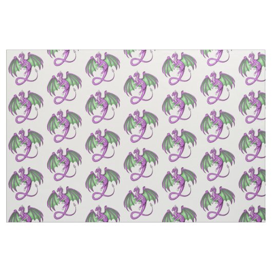 Paarse en groene draak stof (Fat Quarter)