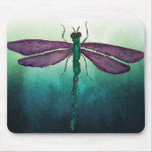 Paarse en groene dragonfly muismat (Voorkant)