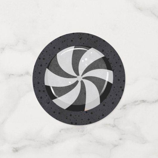 Paarse en groene Halloween Boo Cocktail Party Confetti (Kleine voorkant)