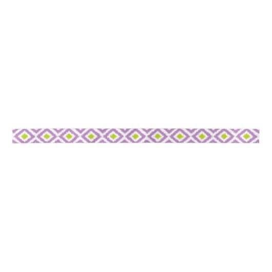 Paarse en groene Ikat Pattern Lint (Voorkant)