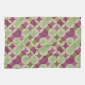 Paarse en groene keuken- en diskettestamenten theedoek (Horizontaal)
