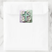 Paarse en Groene Kruis Sticker Ai ontwerp (Tas)