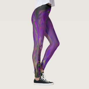 Paarse en groene Leggings