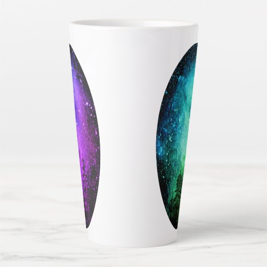 Paarse en groene melkweglatte Mok (Voorkant)