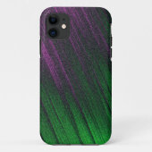 Paarse en Groene Metallic Frost Telefoon Case (Achterkant)