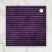 Paarse en groene rozen bedankjes labels (Achterkant)