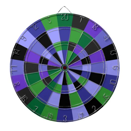 Paarse en groene schaduw dartbord (Voorkant)