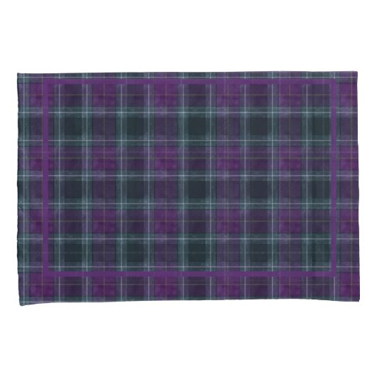 Paarse en groene spelden kussensloop (Voorkant-Rechts)