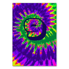 Paarse en groene spiraalkleurige tintelingstabel n kaart