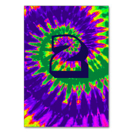 Paarse en groene spiraalkleurige tintelingstabel t kaart