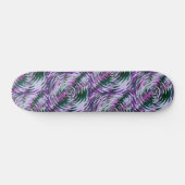 Paarse en groene Vortex drukken skateboard Deck (Horizontaal)