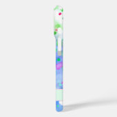 Paarse en groene Waterverf Spletters verf Case-Mate iPhone Case (Achterkant / Links)