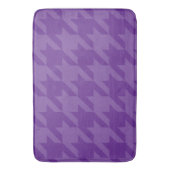Paarse en Lavendel Houndstooth Badmat (Voorkant Verticaal)