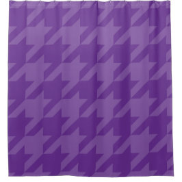 Paarse en Lavendel Houndstooth Douchegordijn