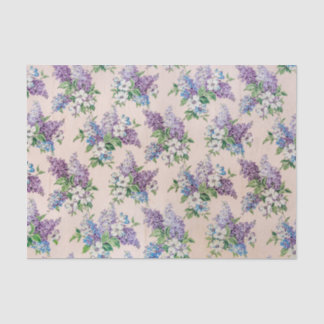 Paarse en Lavender Lilacs over  behangpapier Tissuepapier