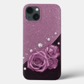 Paarse en Lila Hoesje-Mate iPhone Case (Achterkant)
