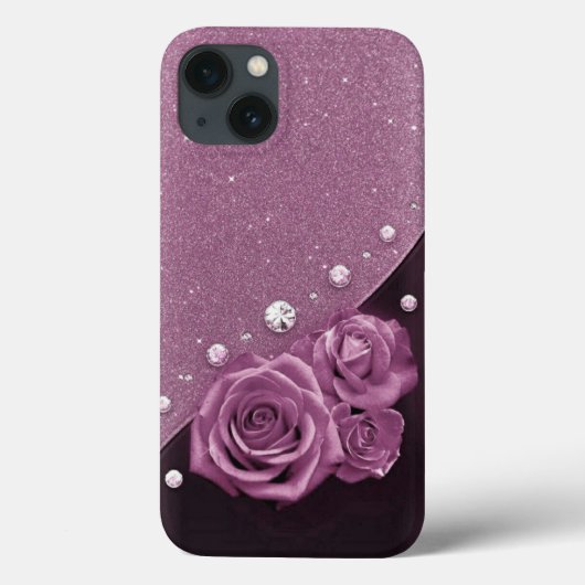 Paarse en Lila Hoesje-Mate iPhone Case (Achterkant)
