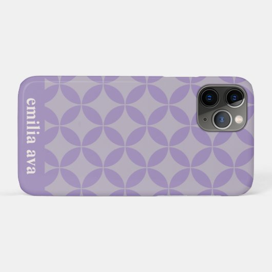 Paarse en Lila middeleeuwen Moderne Case-Mate iPhone Case (Achterkant (horizontaal))