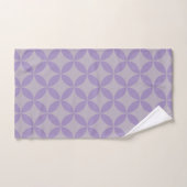 Paarse en Lila midden-eeuwse Modern Pattern Bad Handdoek (Handdoek)