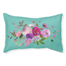 paarse en lila waterverf floraal