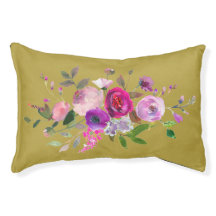 paarse en lila waterverf floraal