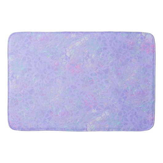 Paarse en multicolorvlokken badmat (Voorkant)