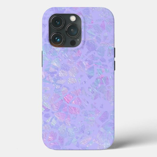 Paarse en multicolorvlokken Case-Mate iPhone case (Achterkant)