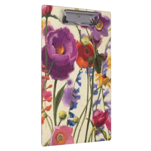 Paarse en Oranje papaver Melody Klembord (Rechts)