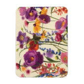 Paarse en Oranje papaver Melody Magneet (Verticaal)