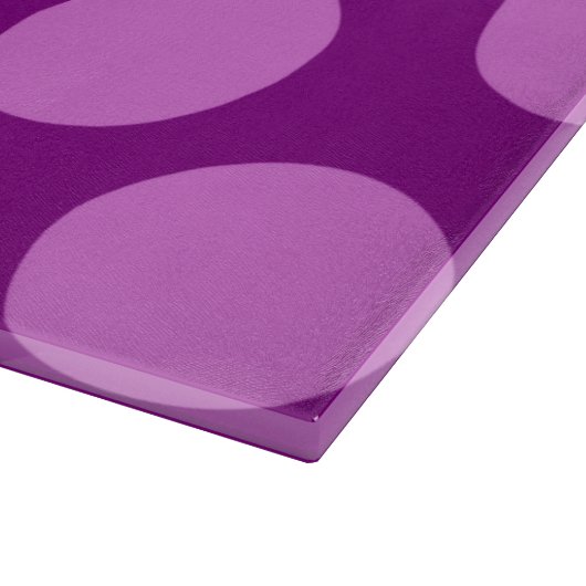 Paarse en Orchidee Polka Dots Snijplank (Hoek)