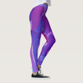 Paarse en Plum Artsy Leggings (Rechts)