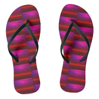 Paarse en Rode Dames Slippers Teenslippers