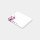 Paarse en rode Iris gepersonaliseerd Post-it® Notes (Schuin)