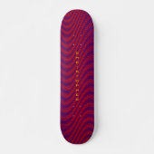 Paarse en rode psychedelische vuurstapes, ruittrip skateboard (Voorkant)