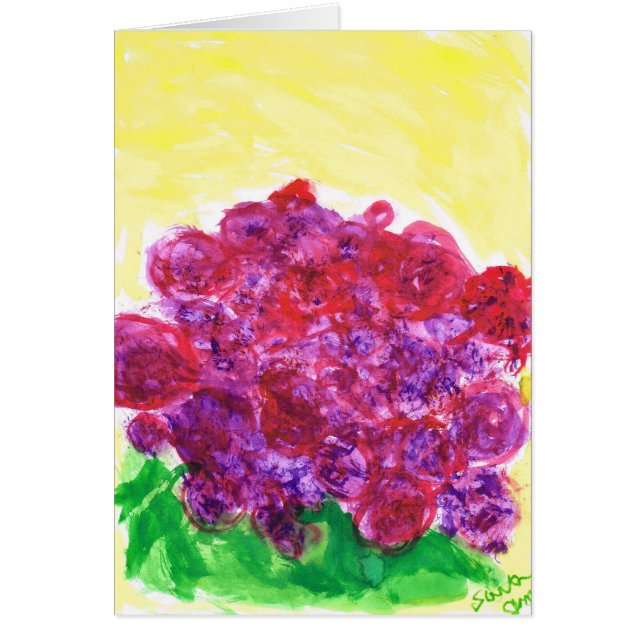 Paarse en rode rozen (Voorkant)