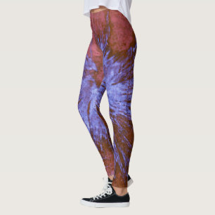 Paarse en rode schildpad leggings