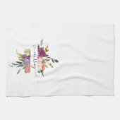 Paarse en rode waterverf theedoek (Horizontaal)