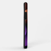 Paarse en Roos gouden halve cirkels, naam wit Case-Mate iPhone Case (Achterkant/rechts)