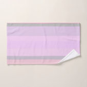 Paarse en roze Abstracte strepen Bad Handdoek (Handdoek)
