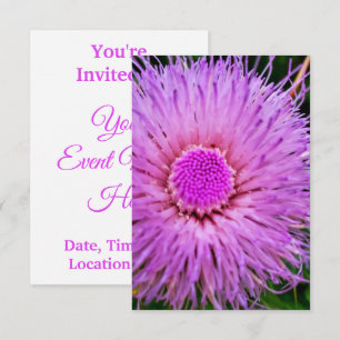 Paarse en Roze Bloem Kaart