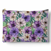 Paarse en roze bloemen