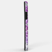 Paarse en roze bloemenclusters Case-Mate iPhone case (Achterkant/rechts)