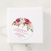 Paarse en roze bloemkolen van de Gemeenschap Bedankjes Labels (In situ)