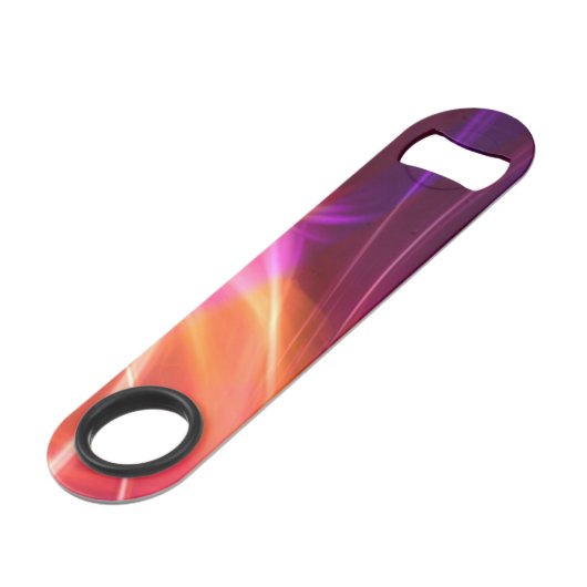 Paarse en roze golven speed flessenopener (Achterkant Gekanteld)