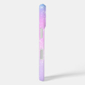 Paarse en roze gradiënt, witte sterren en scriptna Case-Mate iPhone case (Achterkant / Rechts)