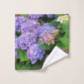  Paarse en Roze Hydrangea Flowers Bad Handdoek (Wasdoekje)