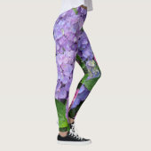 Paarse en Roze Hydrangea Flowers Leggings (Rechts)