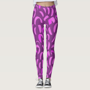 Paarse en roze kite boarding Thmed Kitesurf Leggings