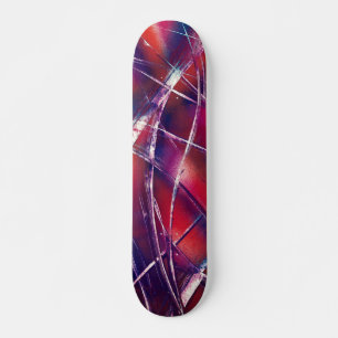 Paarse en roze kleurrijke lint skateboard