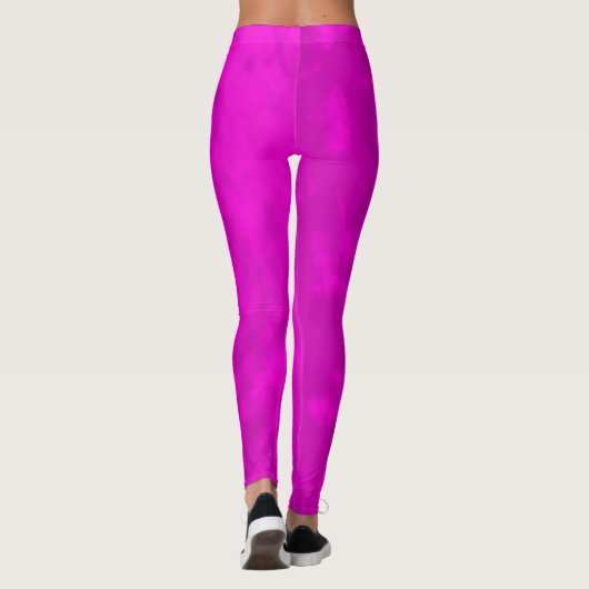 Paarse en roze kleurstof, leggings (Achterkant)